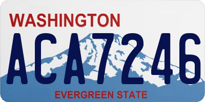 WA license plate ACA7246