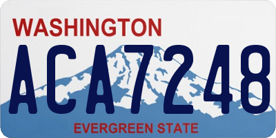 WA license plate ACA7248