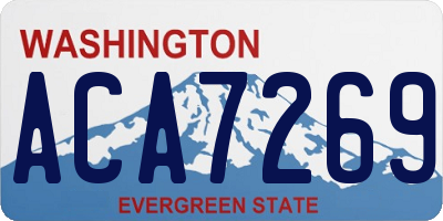 WA license plate ACA7269