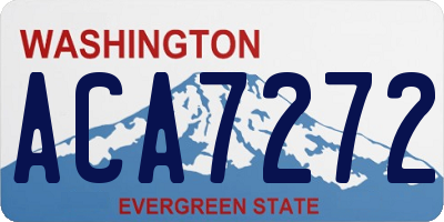 WA license plate ACA7272