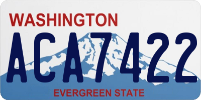 WA license plate ACA7422