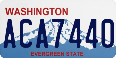WA license plate ACA7440