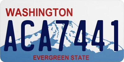 WA license plate ACA7441
