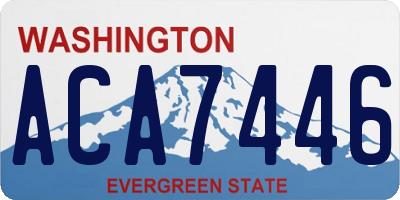 WA license plate ACA7446