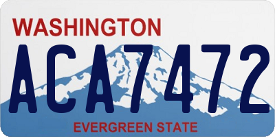 WA license plate ACA7472