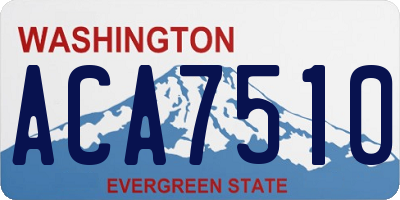 WA license plate ACA7510