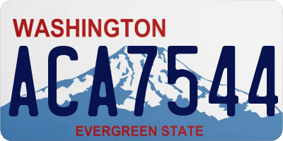 WA license plate ACA7544