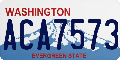 WA license plate ACA7573