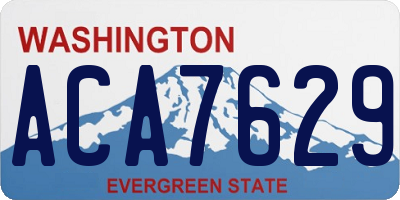 WA license plate ACA7629