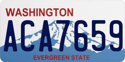 WA license plate ACA7659