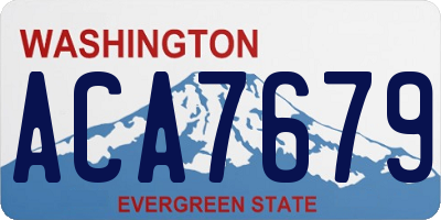 WA license plate ACA7679