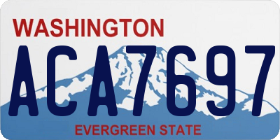WA license plate ACA7697
