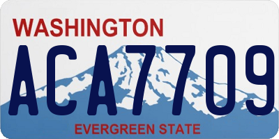 WA license plate ACA7709