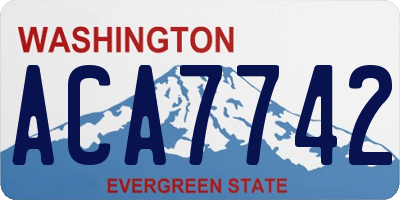 WA license plate ACA7742