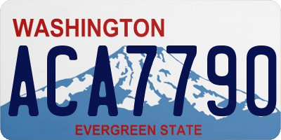 WA license plate ACA7790