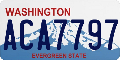 WA license plate ACA7797