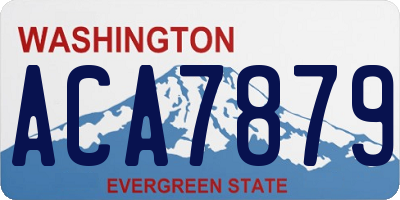 WA license plate ACA7879