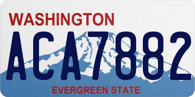 WA license plate ACA7882