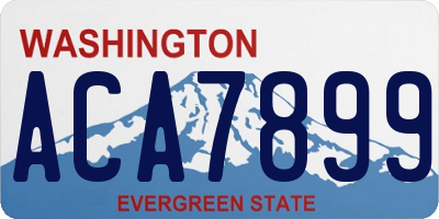 WA license plate ACA7899