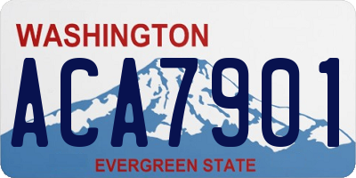 WA license plate ACA7901
