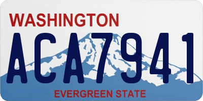 WA license plate ACA7941