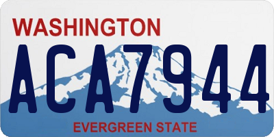 WA license plate ACA7944