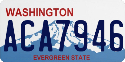 WA license plate ACA7946