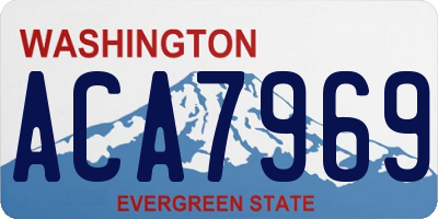 WA license plate ACA7969