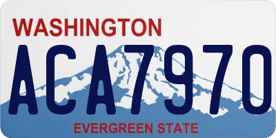 WA license plate ACA7970