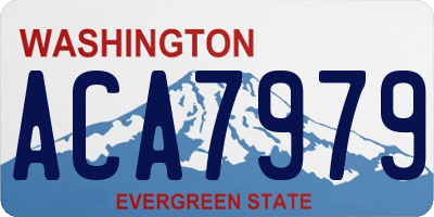 WA license plate ACA7979