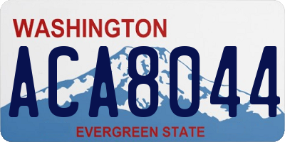 WA license plate ACA8044