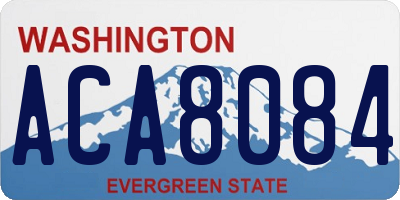 WA license plate ACA8084