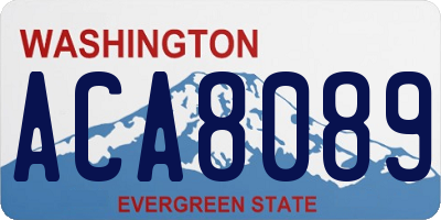 WA license plate ACA8089
