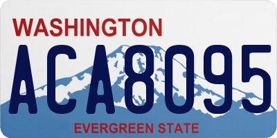 WA license plate ACA8095