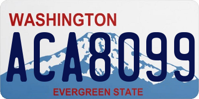 WA license plate ACA8099