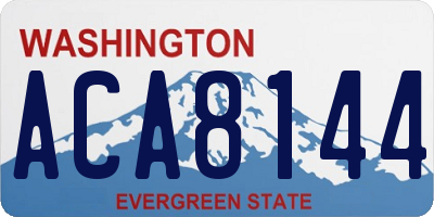 WA license plate ACA8144