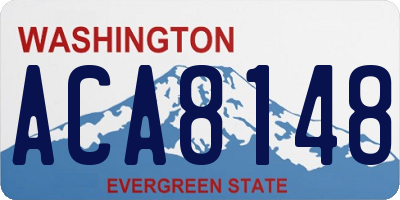 WA license plate ACA8148