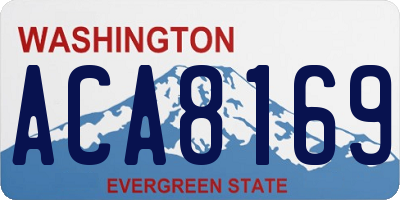 WA license plate ACA8169