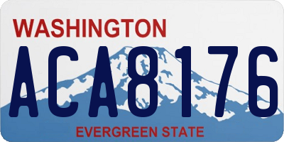 WA license plate ACA8176