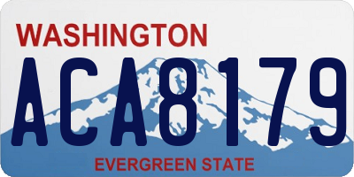 WA license plate ACA8179