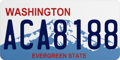 WA license plate ACA8188