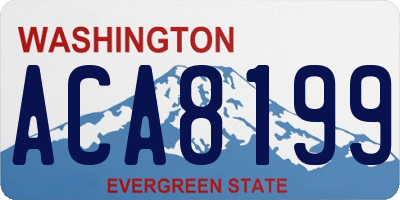 WA license plate ACA8199