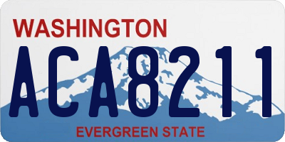 WA license plate ACA8211