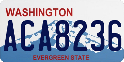 WA license plate ACA8236