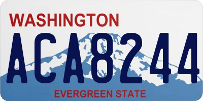 WA license plate ACA8244