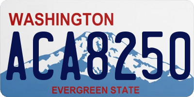 WA license plate ACA8250