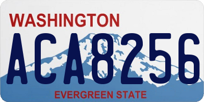 WA license plate ACA8256