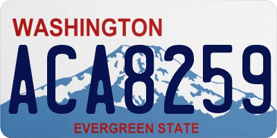 WA license plate ACA8259