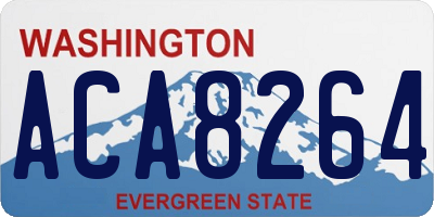 WA license plate ACA8264