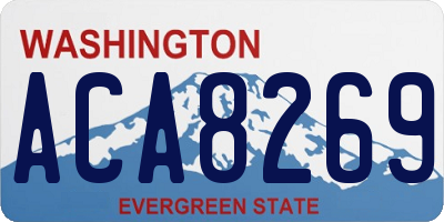 WA license plate ACA8269